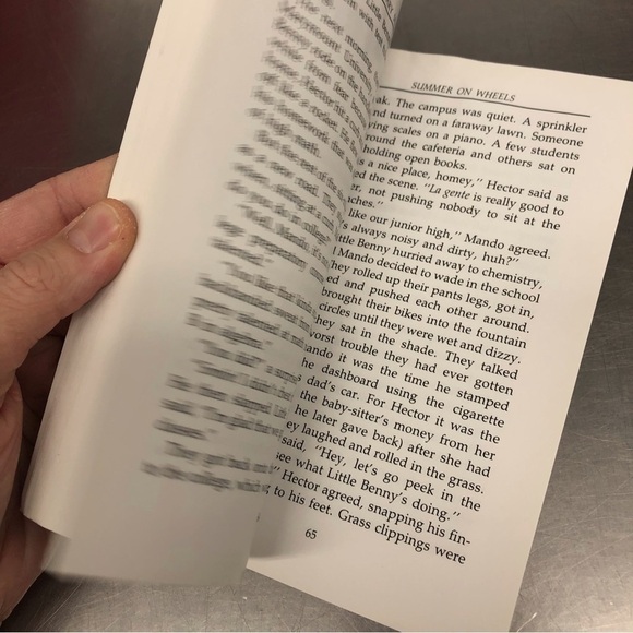 Summer on Wheels by: Gary Soto, paperback book - Picture 3 of 5